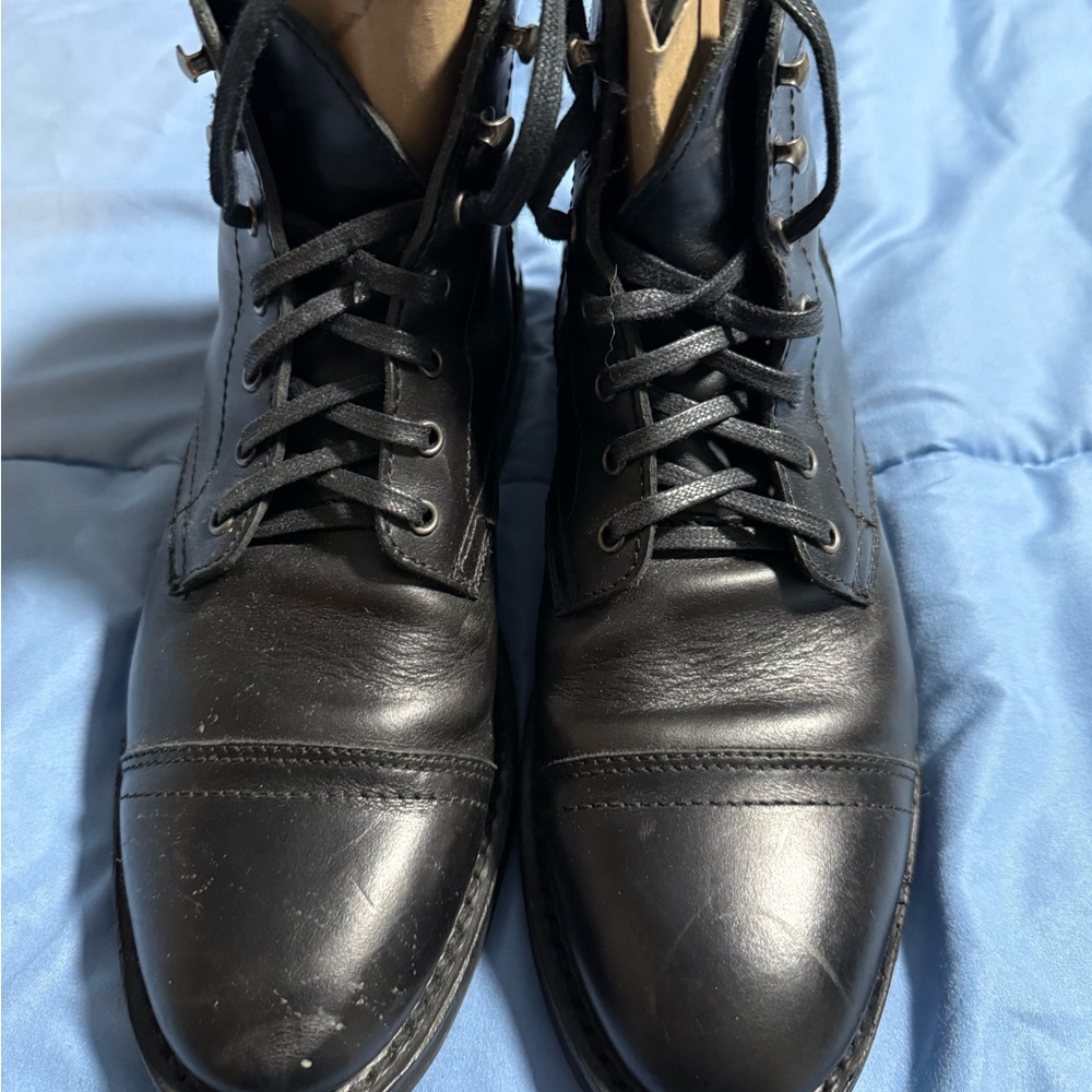 Thursday Boots Black Leather Men's Boots Size 8.5